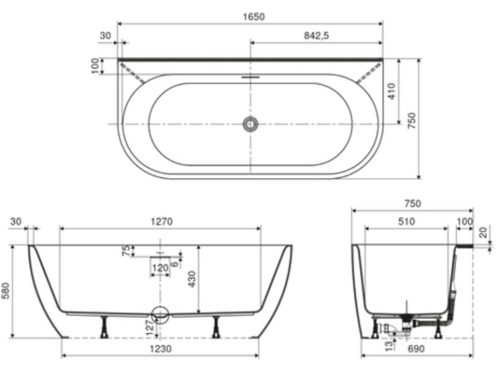Oceana_2.0_przyścienna_WAEX.OCE2.165WP.WH_rys.tech.jpg