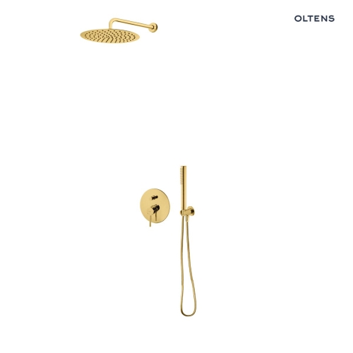Zestaw Oltens Molle bateria podtynkowa z deszczownicą 30 cm Vindel i kompletem prysznicowym Ume złoto szczotkowane 36632810.jpg